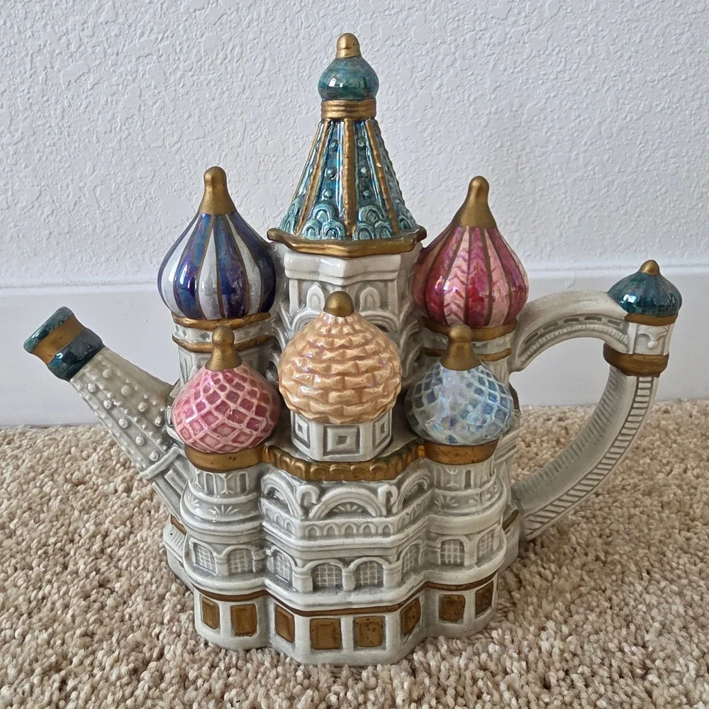 Fitz and Floyd St. Basil's Cathedral Teapot Limited Edition 1994 Moscow Russia